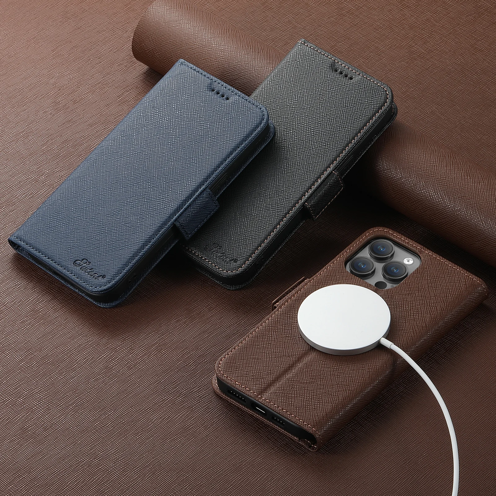 Магнитный чехол с беспроводной зарядкой для iPhone 16 Pro Max 14 12 13 15 Plus противоударный