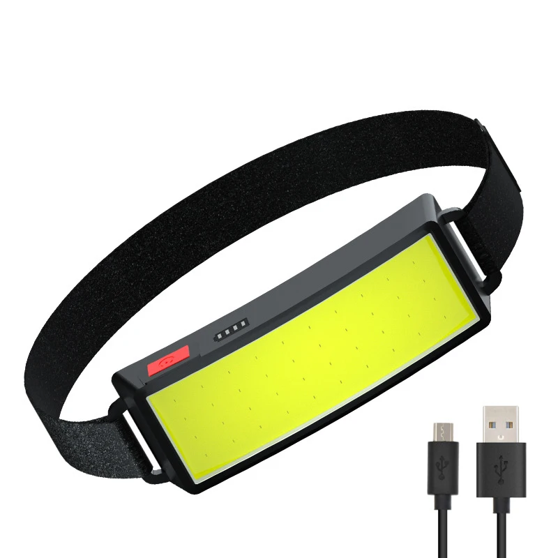 

2022 Year New Style Headlamp Portable Mini COB LED Headlight with Built-in Battery Flashlight USB Rechargeable Head Lamp Torch
