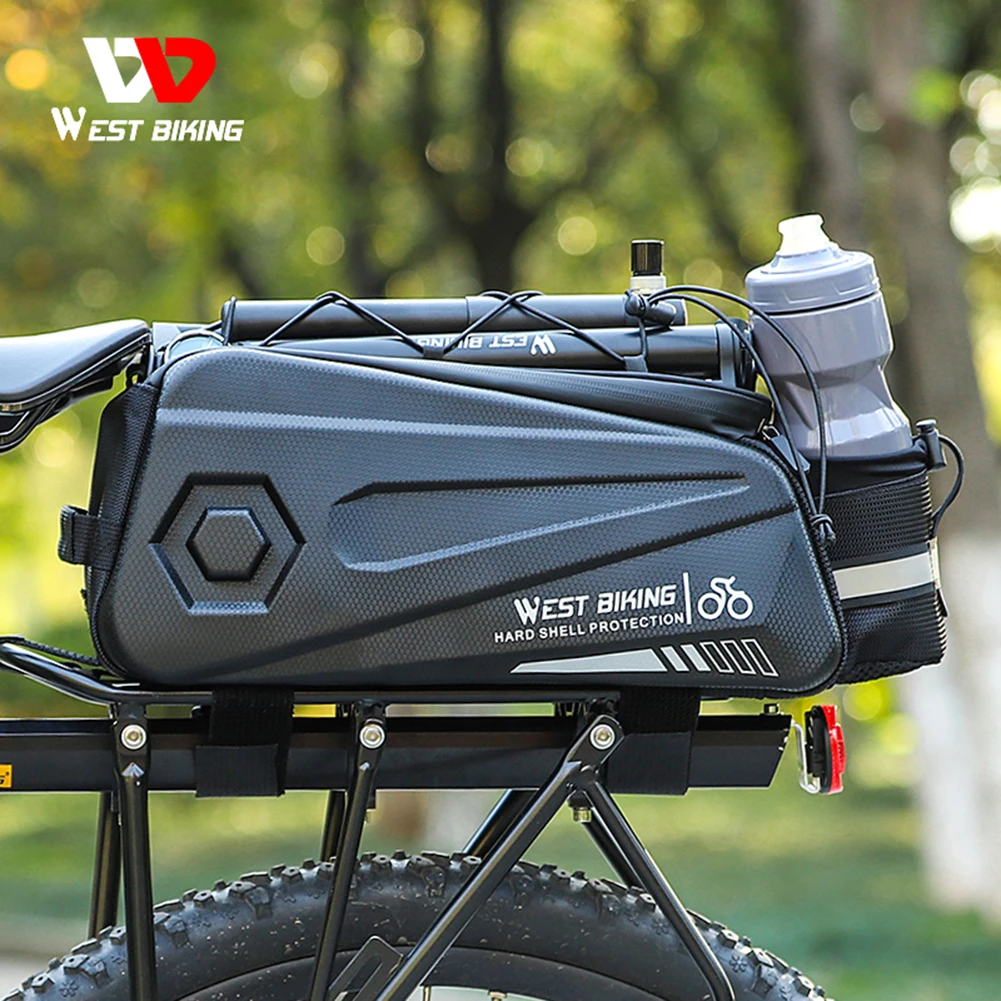 Waterproof Bicycle Carrier Bags Bike Hardshell Saddle Bag Re