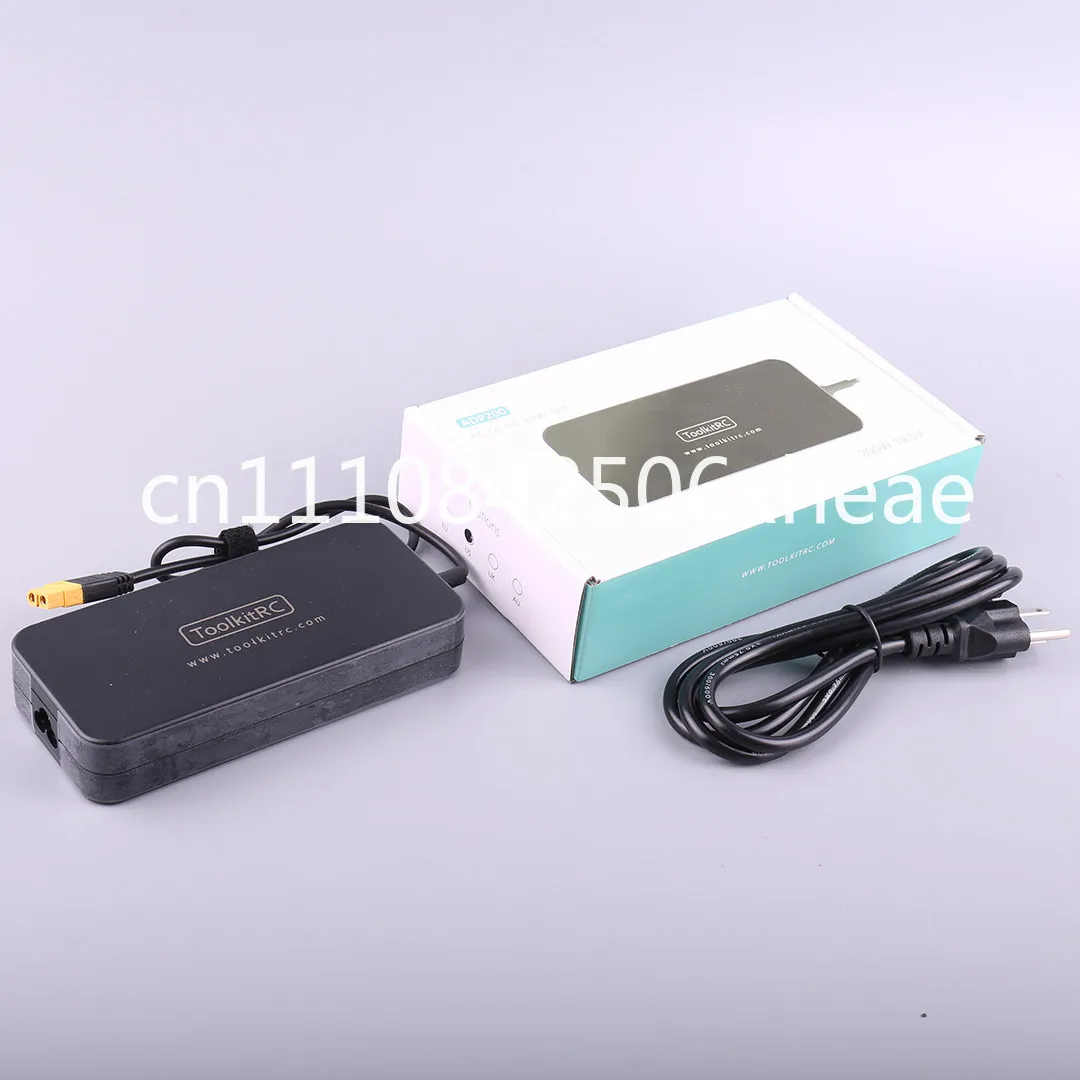 Зарядное устройство ToolkitRC ADP200 200W для литиевых аккумуляторов авиамоделей, адаптер питания постоянного тока XT60 для дронов (art.: 3920dcdd24fe6) - 3920dcdd24fe6
