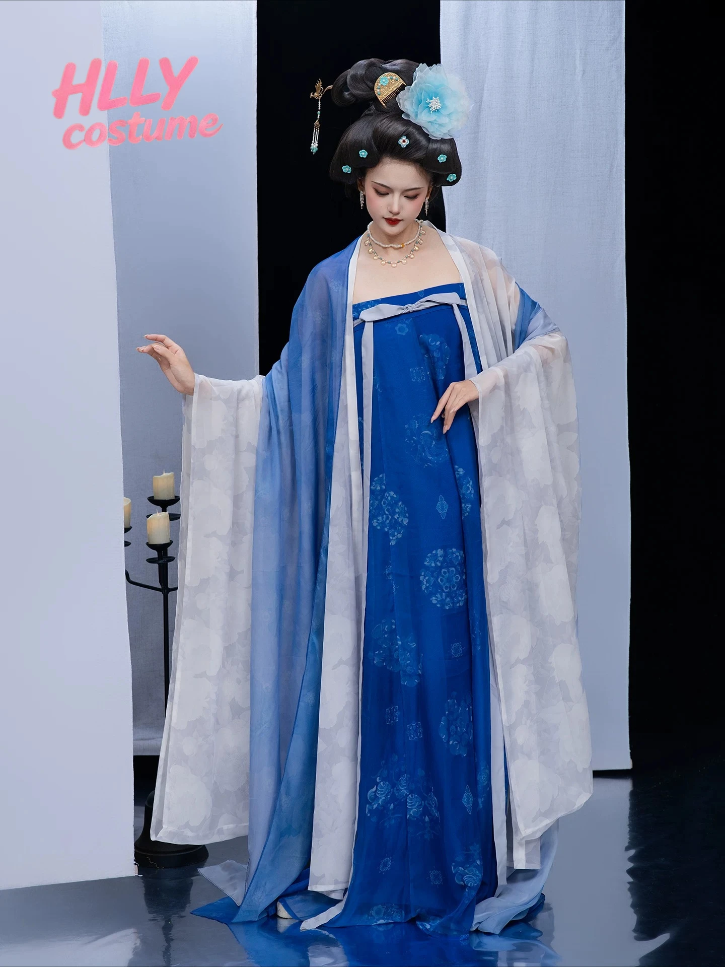 Фото Комплект для фотосессии Feixue Tang Style Restoration: приталенный бюстье-руцюнь с широкими рукавами в стиле Pibo для молодых девушек, весна-лето, повседневная одежда №2