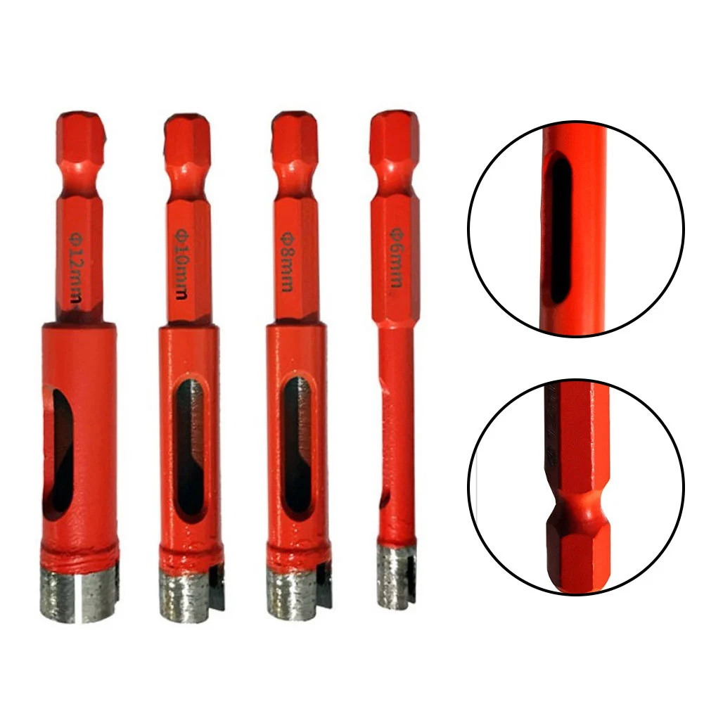 

1pcs 6/8/10/12mm Vacuum Brazed Diamond Tile Dry Drill Bit Hole Saw Cutter For Drilling Granite Ceramic Glass Masonry