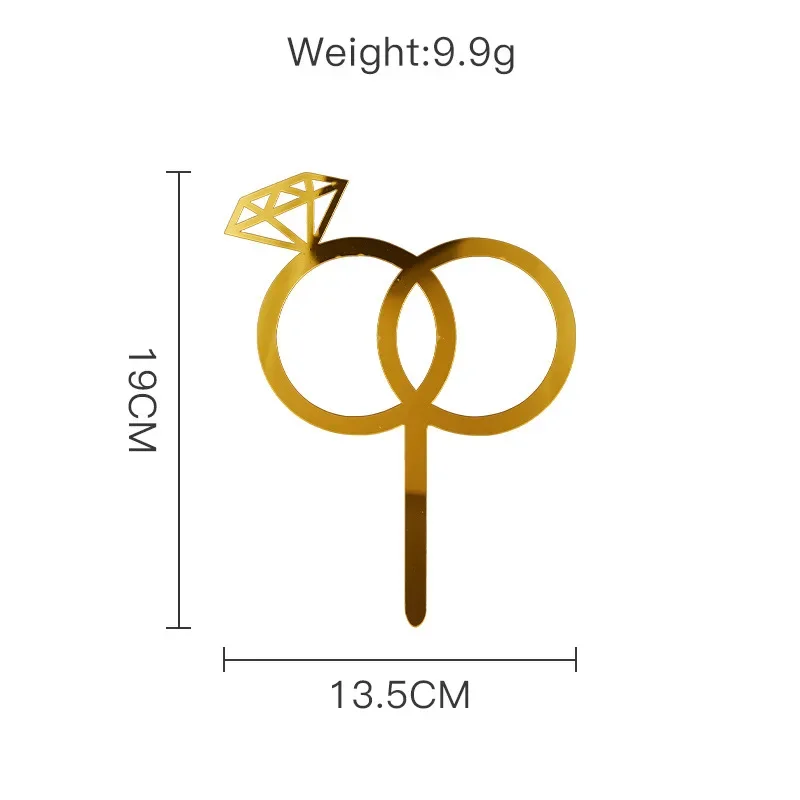 

Акриловый топпер для свадебного торта MOONBIFFY