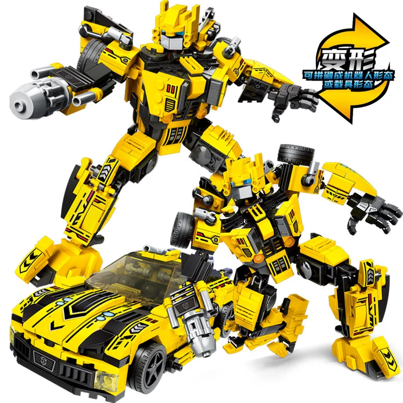 Новинка креативный робот-трансформер шмеля Autobot модель строительного блока