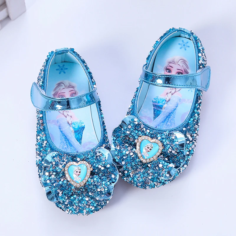 

Koovan Children Leather Shoes Elsa Female Baby Princess Shoes Spring Autumn New Girl Single Performance Non-slip Sandals