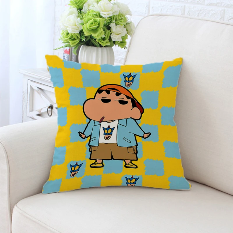 

Crayon Shin Chans Pillow Cases Decorative Cushions Cover for Sofa Throw Pillows Fall Decor Pillowcase Cushion Covers 45x45 Anime