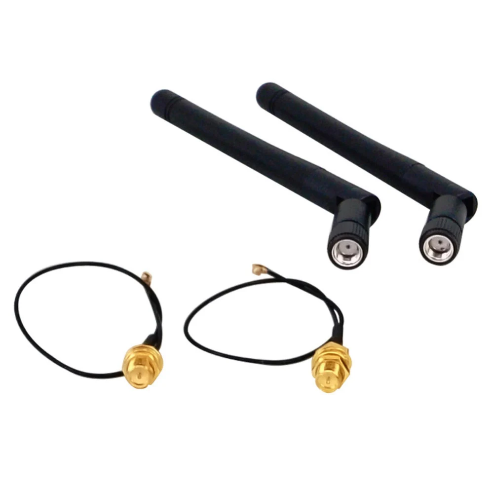 

2.4GHz 4G/3G Home Office Mini 5dBi Folding Aerial Cable Accessories Network Mobile Router RP-SMA To Ipx Antenna