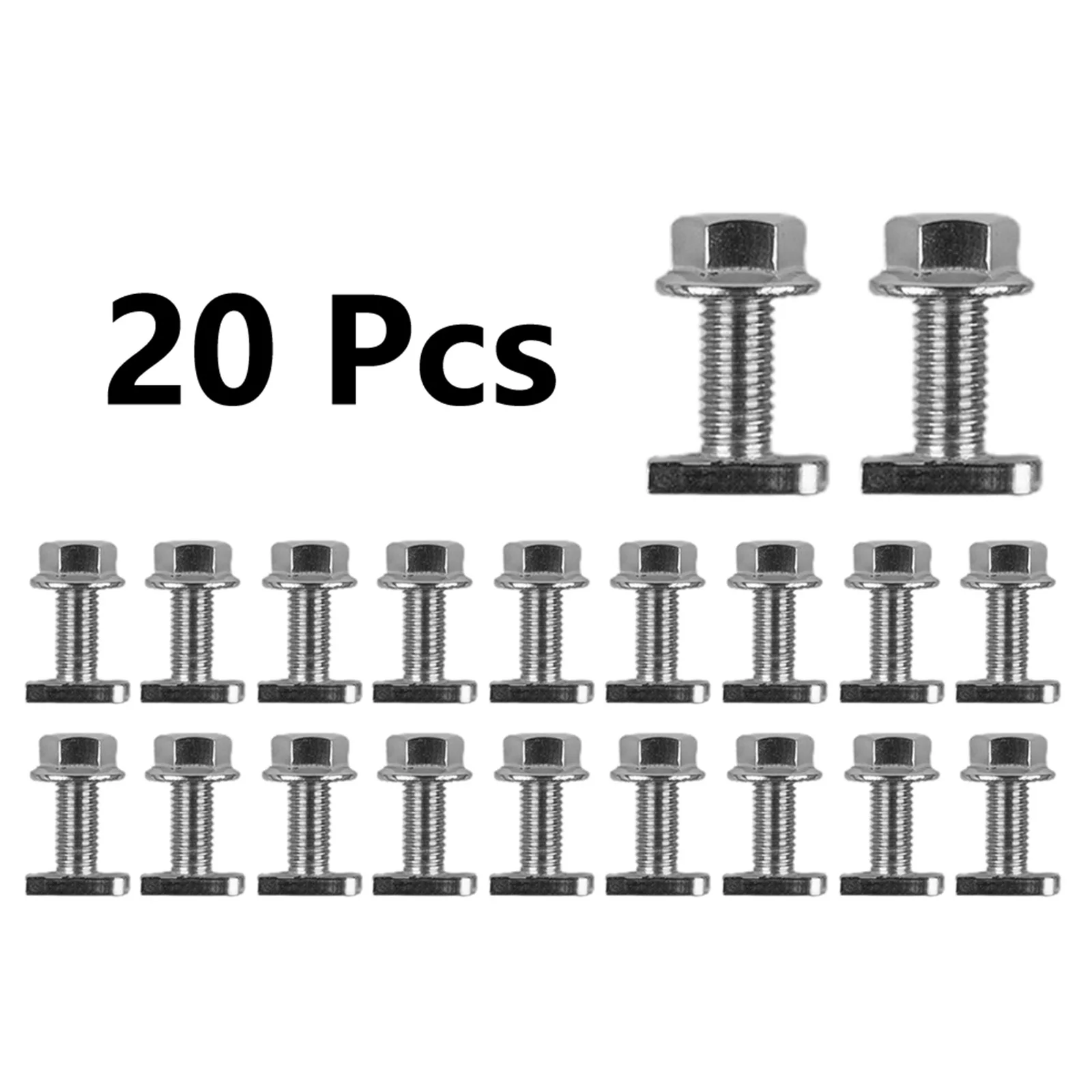 

10pcs M8 Photovoltaic T-shaped Screw Stainless Steel T-Slot Chute Rail Track T Shape Type Hammer Head Screw Fasteners Hardware