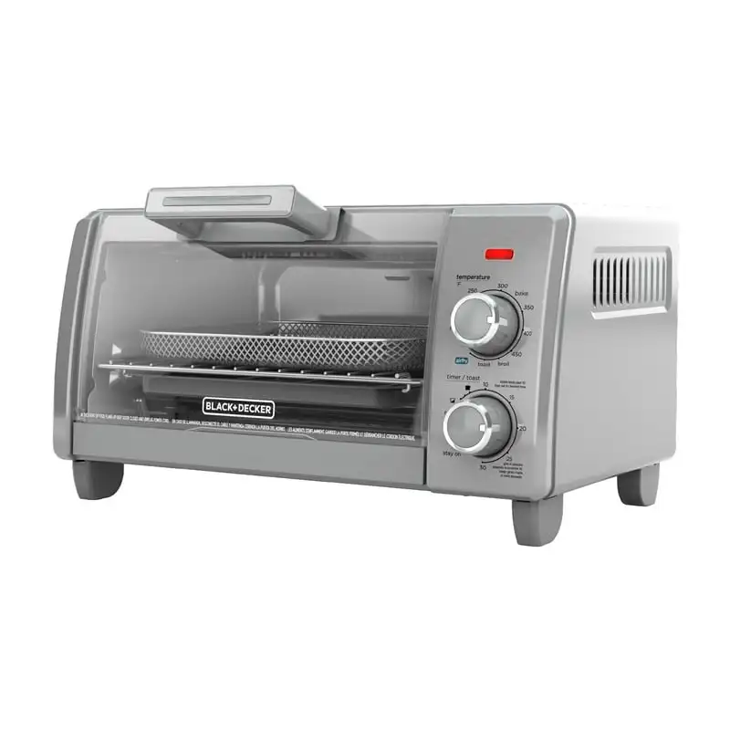 

Crisp ‘N Bake Air Fry 4-Slice Toaster Oven Silver & Black TO1787SS