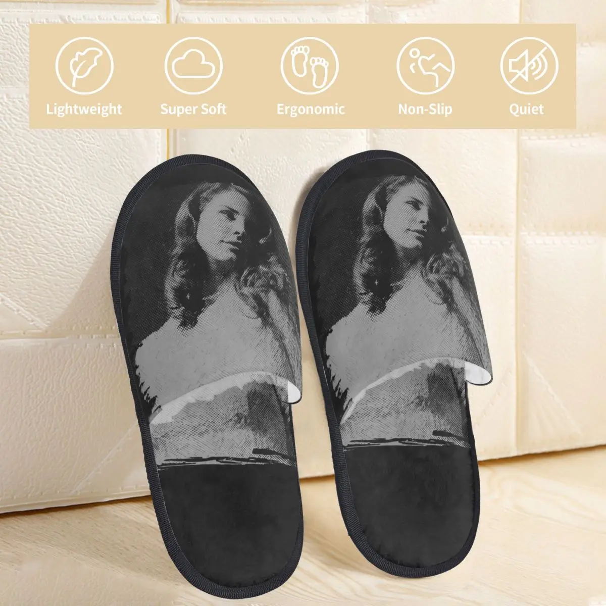 Тапочки домашние женские из хлопка с пенным наполнителем эффектом памяти