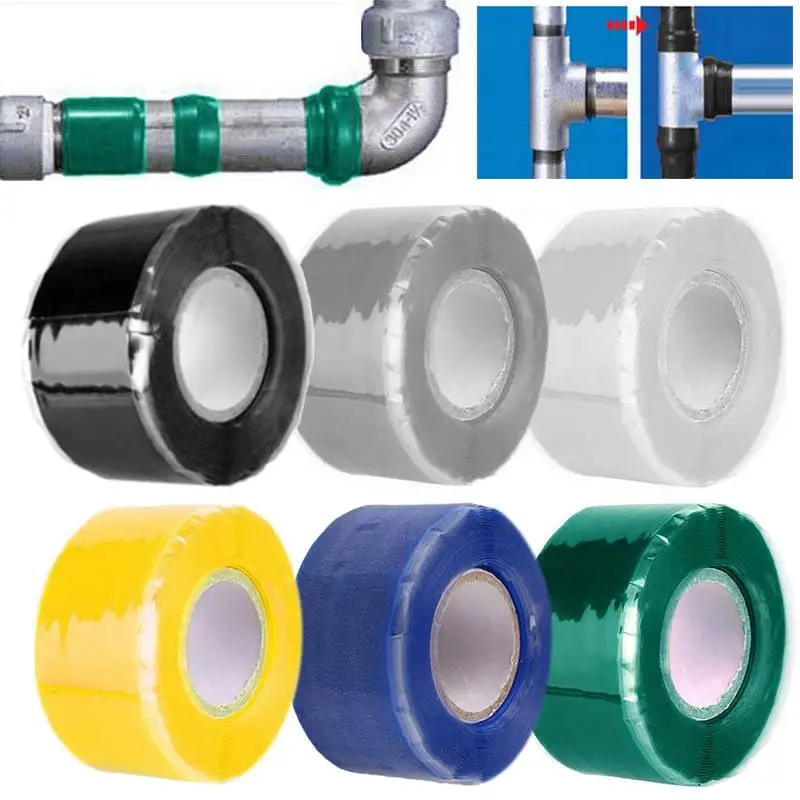 

Silicone Performance Repair Tape Self-adhesive Strong Stop Leaks Seal Repair Tape Self Fusing Wire Tape For Bathroom Water Pipe