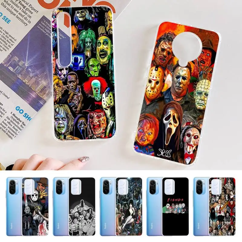 

Horror characters collection Phone Case for Samsung S21 A10 for Redmi Note 7 9 for Huawei P30Pro Honor 8X 10i cover