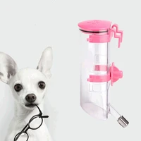 new cat and dog automatic water feeder hanging water bottle pet drinking fountain stainless steel ball pet drinking bottle