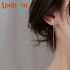 Длинные серьги в форме сердца для женщин и девушек, маленькая свежая линия уха, Корейская версия 2022, ювелирные изделия, простые аксессуары, женские подарки