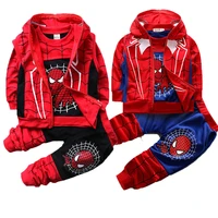 new baby spiderman clothing sets cotton sport suit for boys clothes spring costumes kids clothes 3pcs set autumn jumpsuit fall