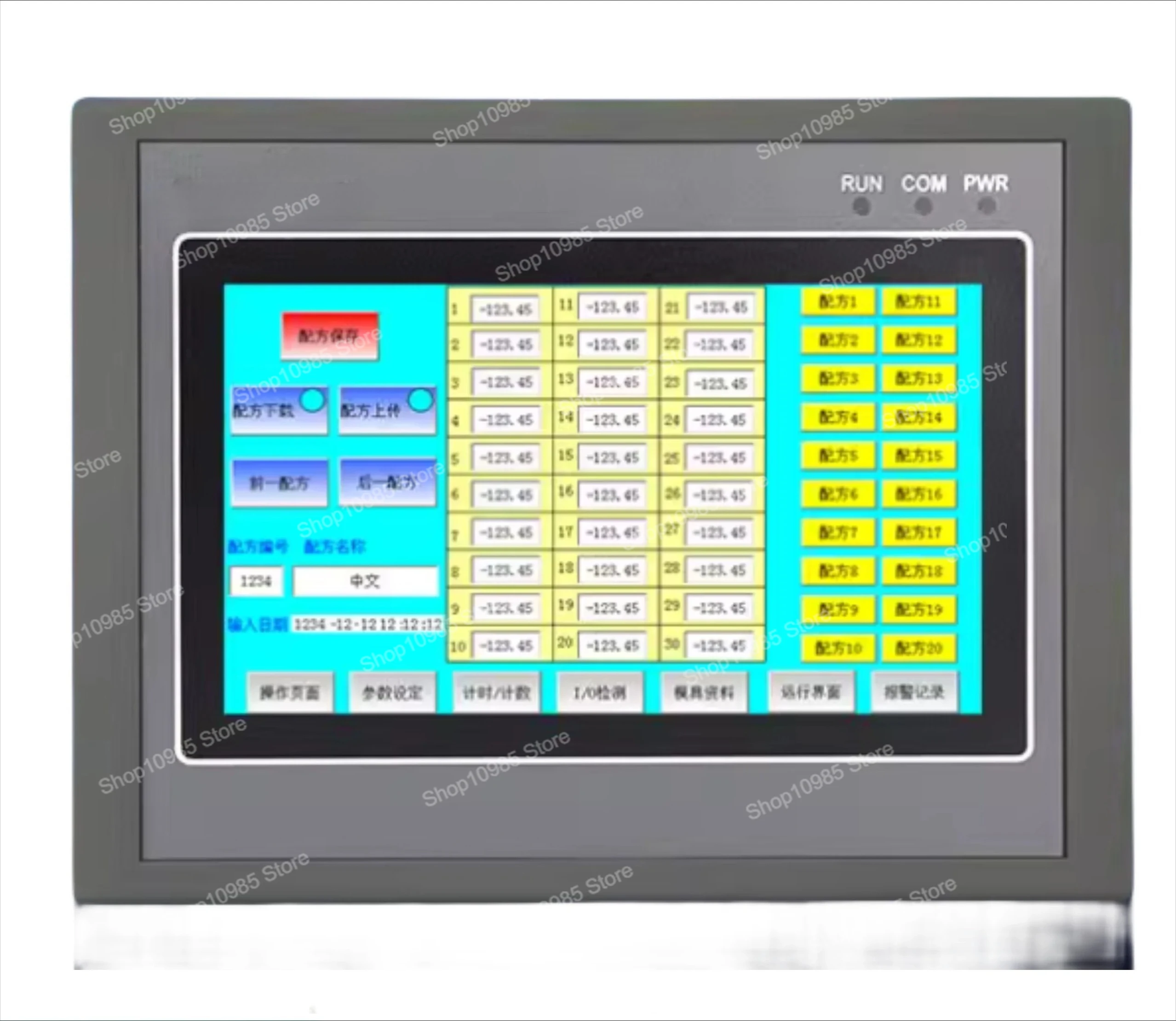 Фото 10,1-дюймовый сенсорный экран HMI PLC QM3G-100FH Цифровой программируемый логический контроллер Универсальная машина 30 релейных выходов Coolmay №1