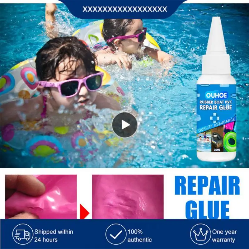 

30ml Strong Repair Glue Swimming Pool Lifebuoy Pad Repair Glue Waterproof Pvc Inflatable-boat Kayak Adhesive Sealant PVC Glue