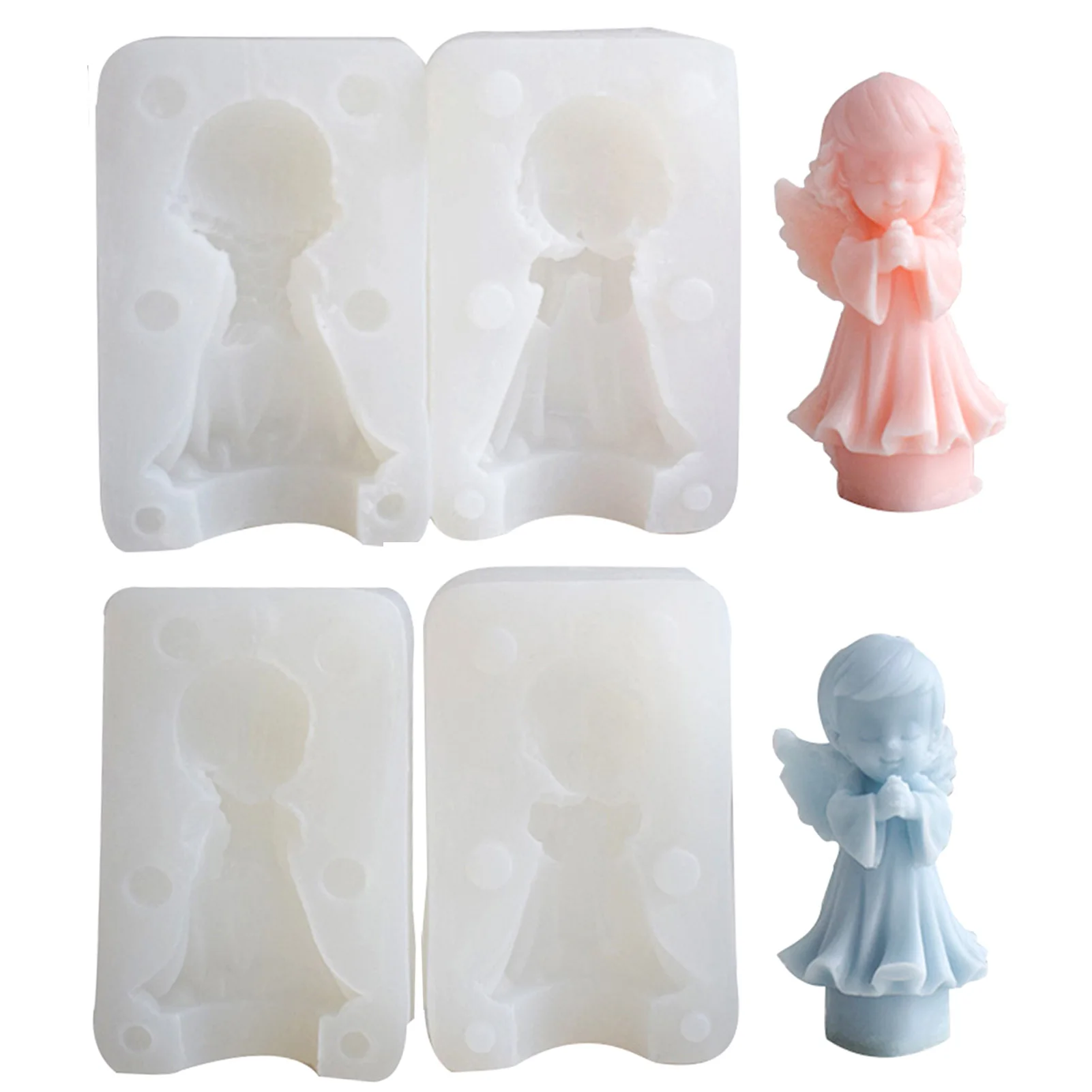 Силиконовые формы с милым ангелом для изготовления свечей Ароматические мыла