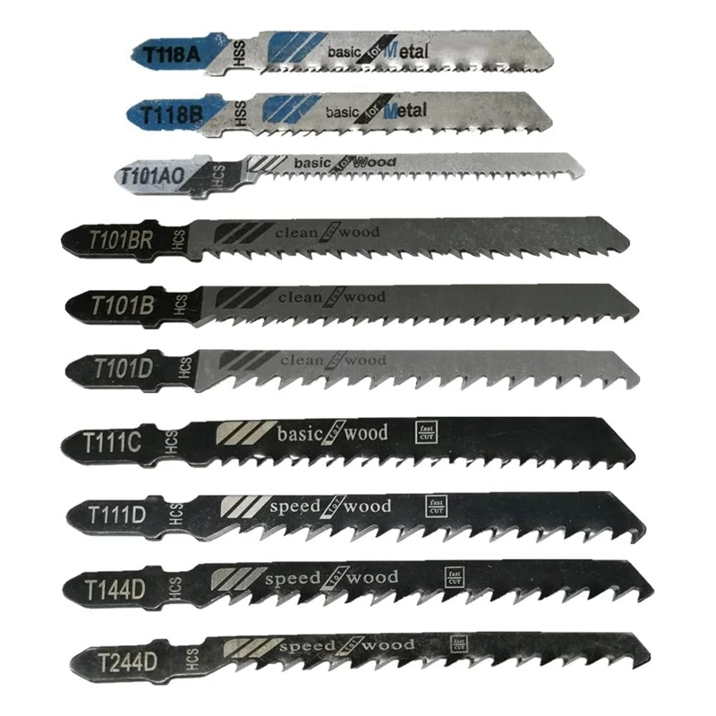 

Spot Goods 20 Pcs T-Shank Jigsaw Blades Set, Jig Saw Blades Fits Most T Shank Jig Saw, Blades For Cutting Metal, Wood