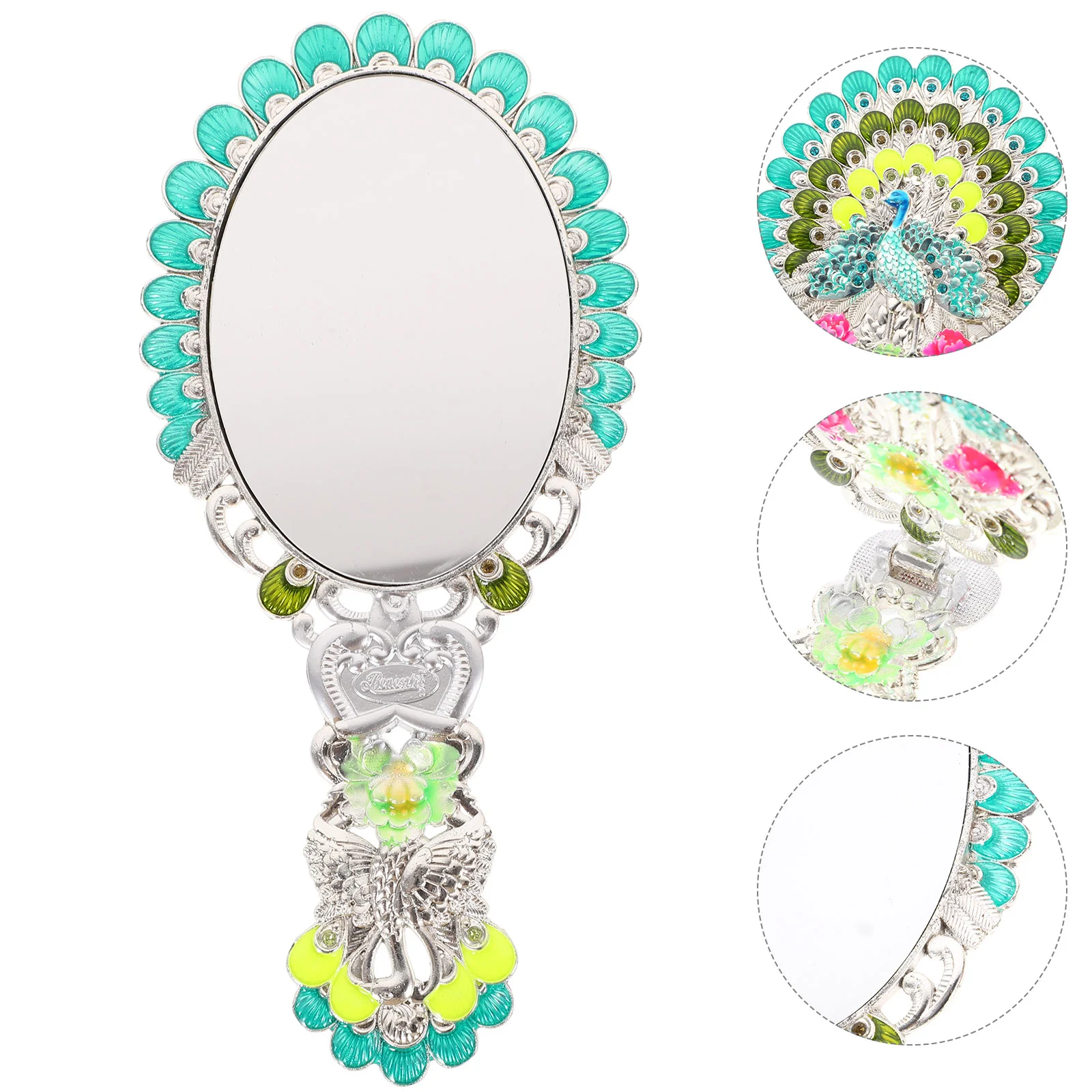 

Mirror Hand Pocket Hairdressing Paddle Salon Portable Haircut Table Held Vanity Travel Makeup Handheld Foldable Accessories