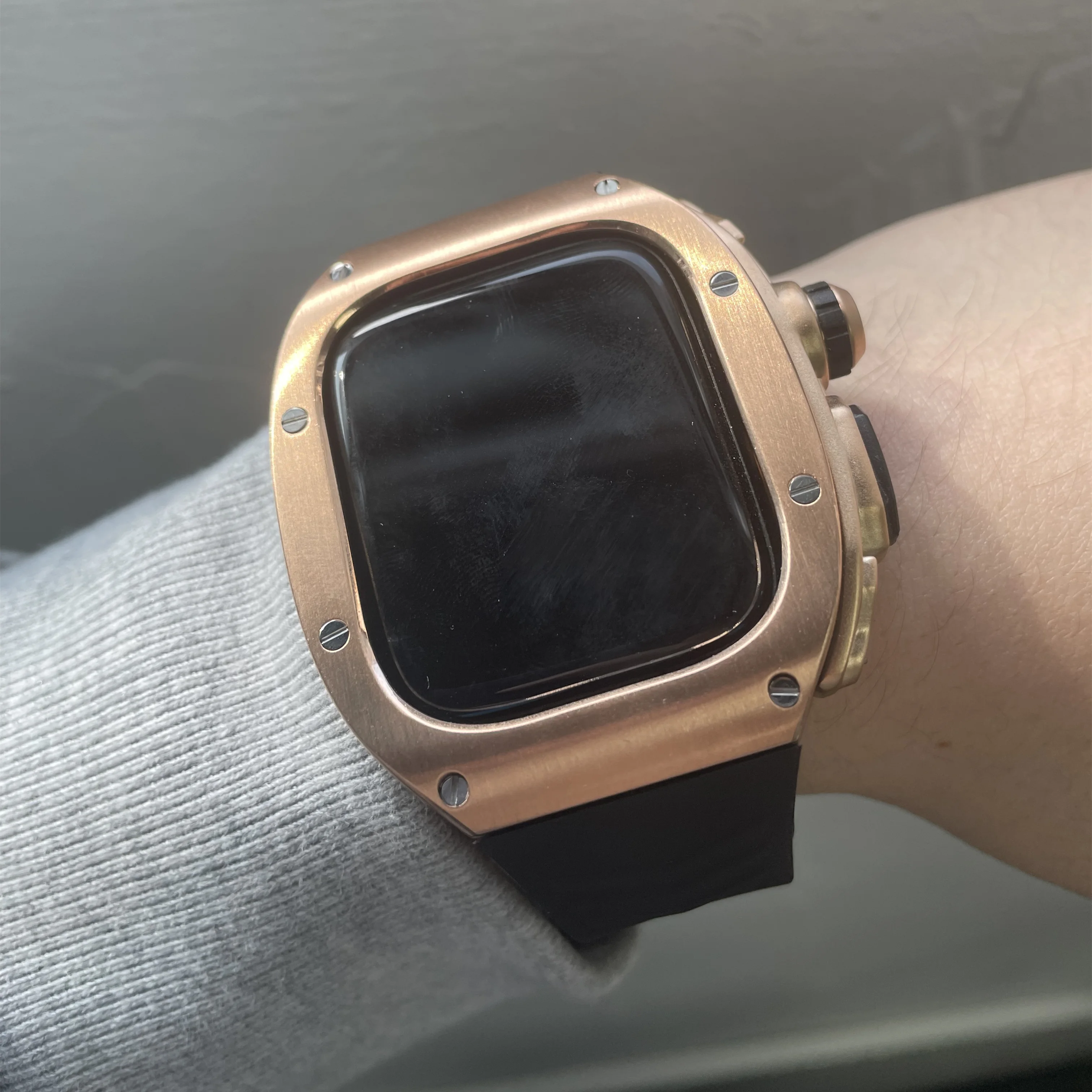 49mm Modification Kit Stainless Steel Case for Apple Watch Band Ultra 49MM Silicone Strap for IWatch 49mm Mod Kit Accessories