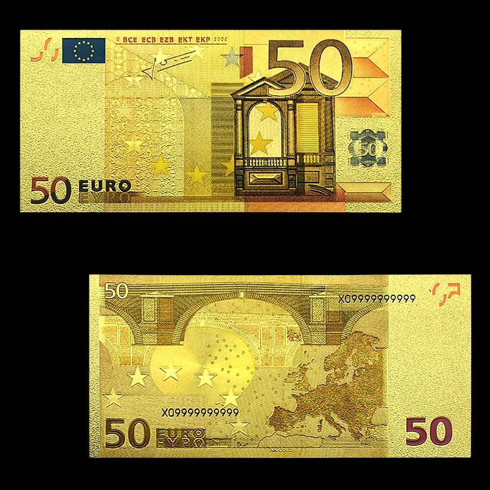 

European Gold Foil Banknote 20 Euro Fake Money High-quality Art and Craft Collection Gifts Home Decoration
