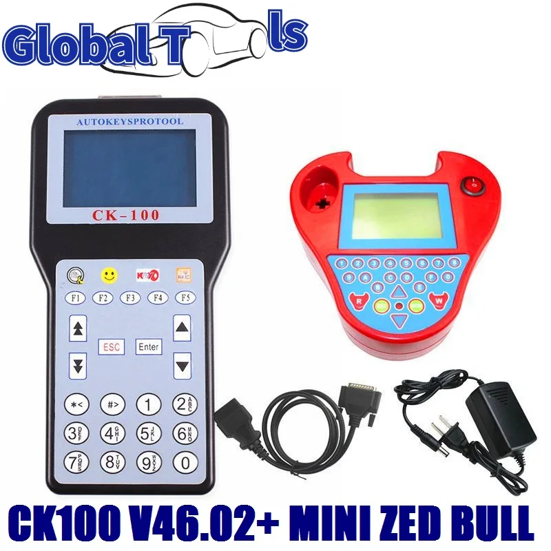 

CK100 Auto Key Programmer CK-100 V99.99 V46.02 With Mini Zed Bull OBD2 Diagnostic Tool Car Fault Reader CK 100 Code Scanner