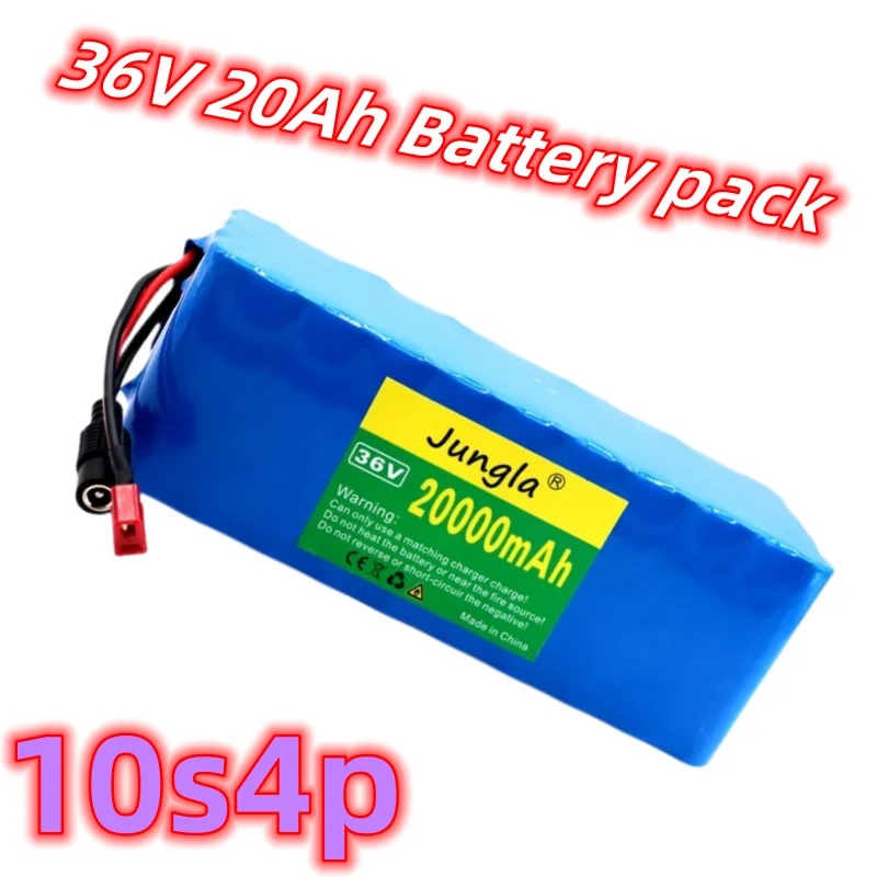 

100% original 10S4P 36V 20Ah 500W high-power 42V 18650 lithium battery pack 20000mAh electric bicycle roller BMS