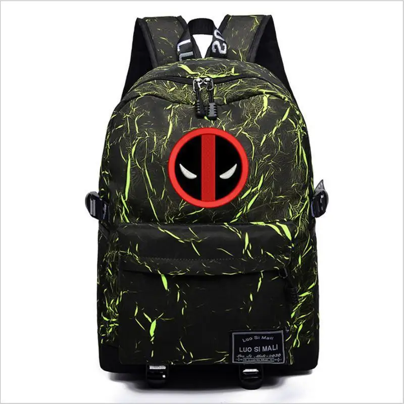 Genuine Disney Marvel Backpack Spiderman Captain America Capacity Backpack Travel Bag Men&Women Laptop Bag Mochila Escolar