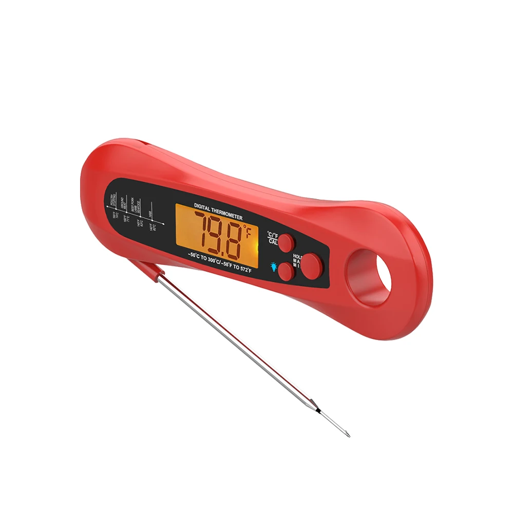 

LCD Digital With Backlight BBQ Meat Instant Read Cooking Home Wireless Kitchen Food Thermometer Magnetic IPX7 Waterproof Probe