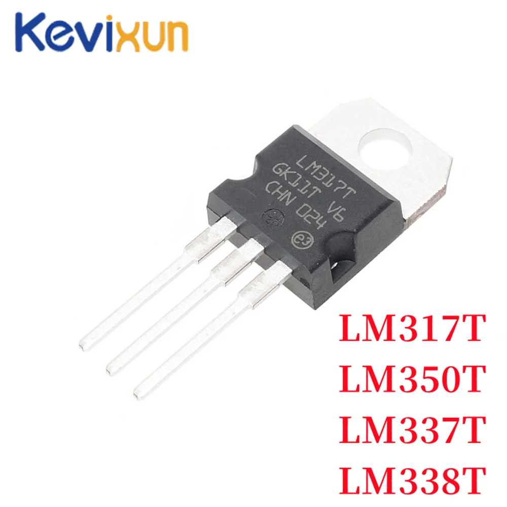 10pcs/lot LM317T LM337T LM338T LM350T TO220 Voltage Regulator IC TO-220 LM337 LM338 LM350 LM317