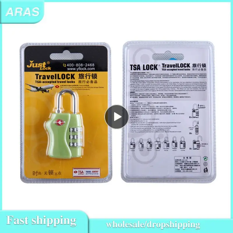 

1~10PCS Mini Portable 3 Dial Digit Combination Lock Luggage Bike Padlock Luggage Suitcase Baggage Toolbox Cabinet Locks