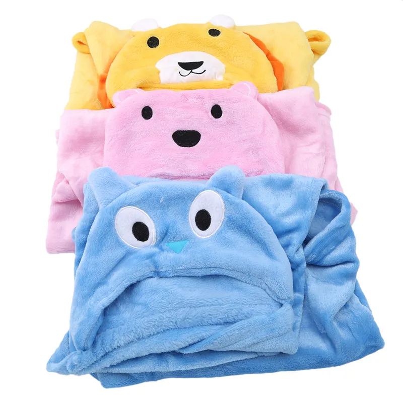 

Милое мягкое одеяло с капюшоном с мультяшными животными, банный халат для малышей с животными, банное полотенце для детей, банный халат, полотенце для младенцев
