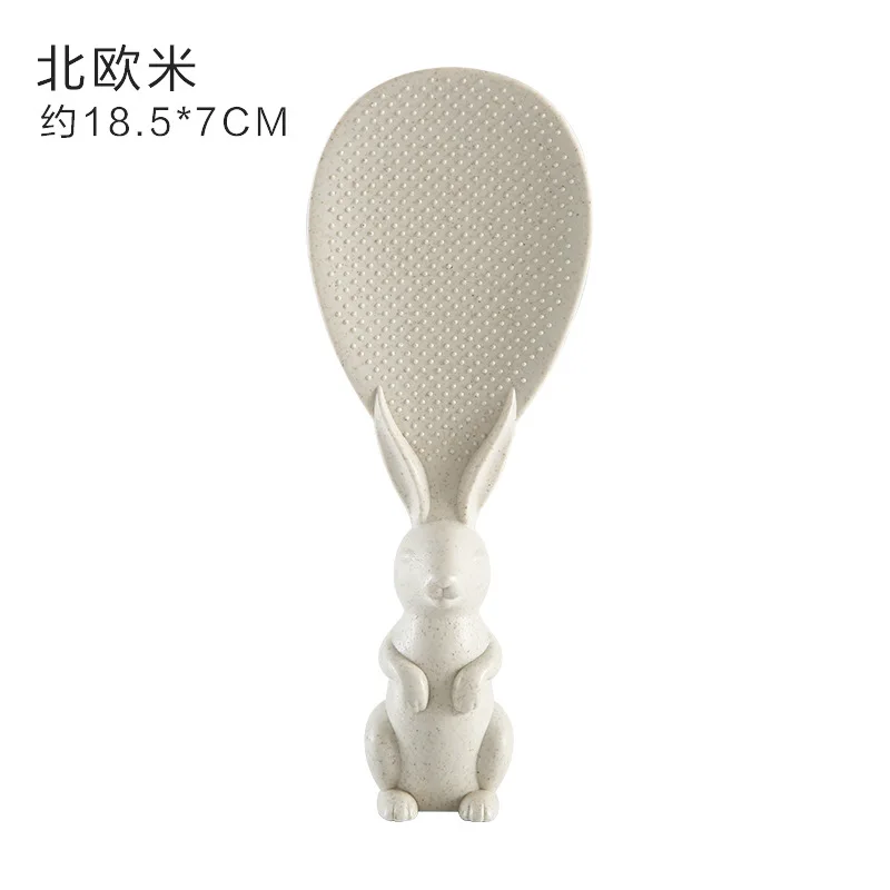 MOONBIFFY 3D ложка для риса с кроликом