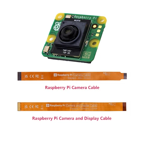 Official Raspberry Pi AI camera, Sony AI Camera , 12MP, IMX500 intelligent vision sensor, Manual focusing , Pi Camera