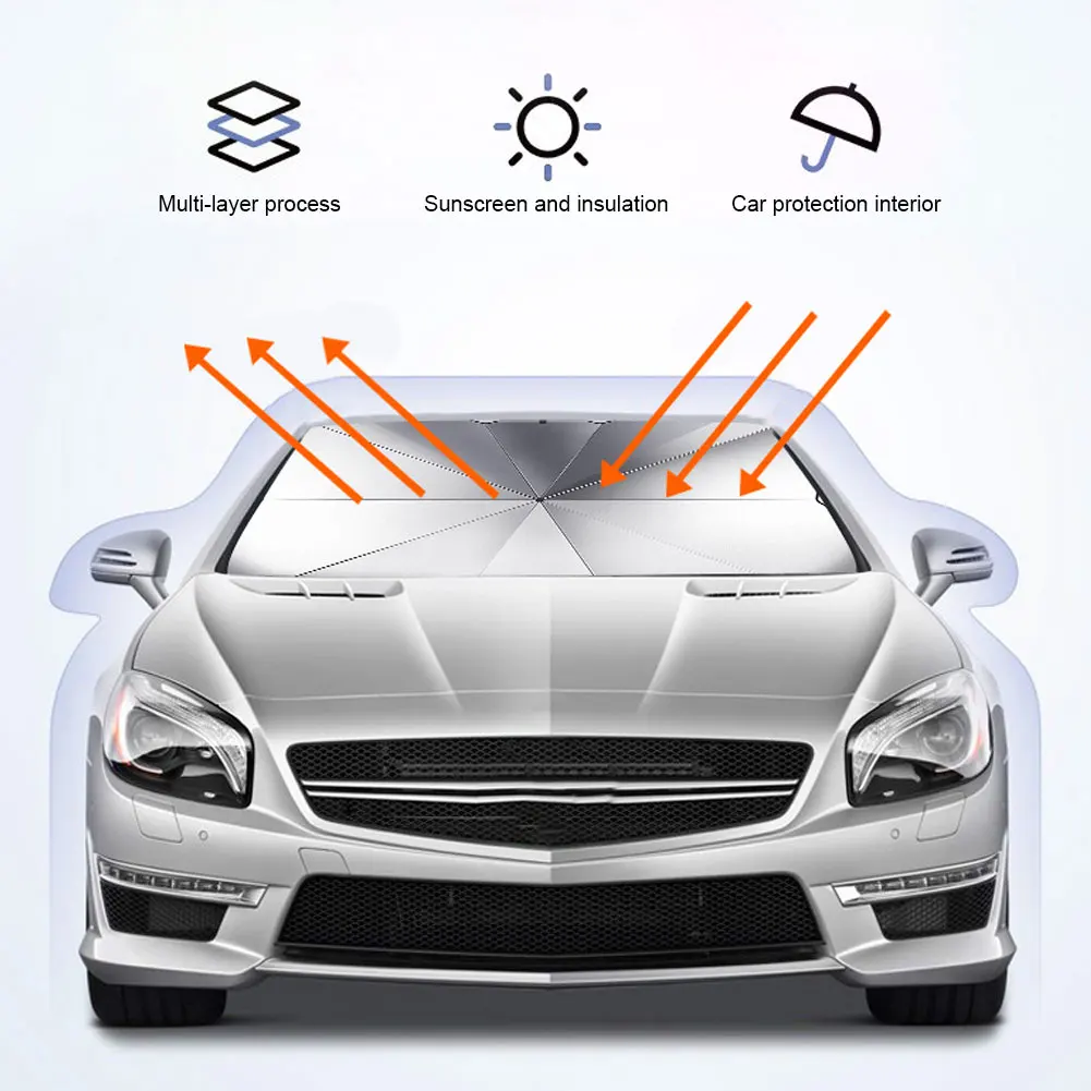 Солнцезащитный козырек складное ветровое стекло экозащита от солнца гибкость 360