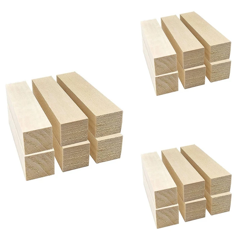 

18Pcs Basswood Carving Blocks For Wood Beginners Carving Hobby Kit DIY Carving Wood