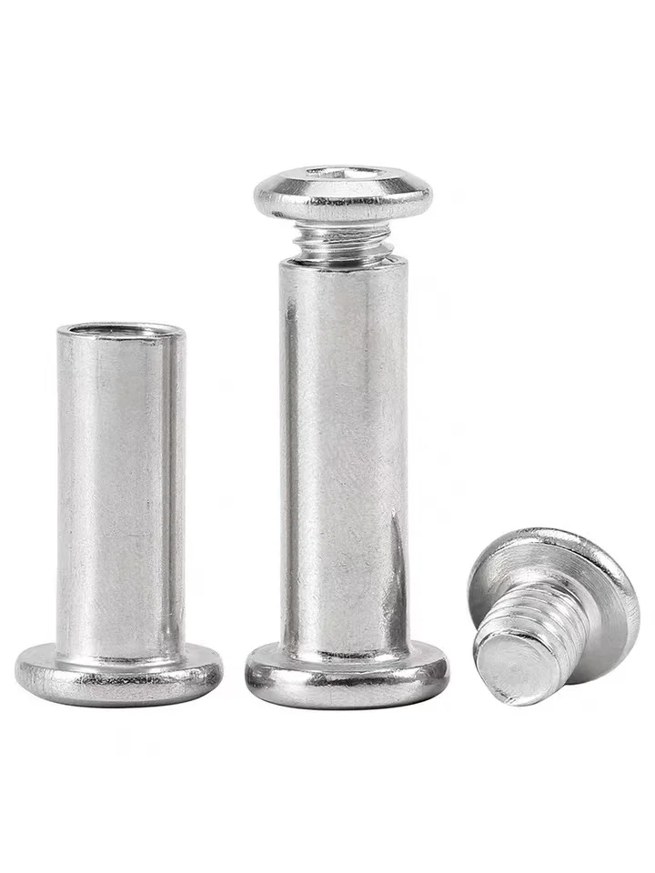 10 комплектов мебельная гайка из нержавеющей стали 304 с винтом плоская