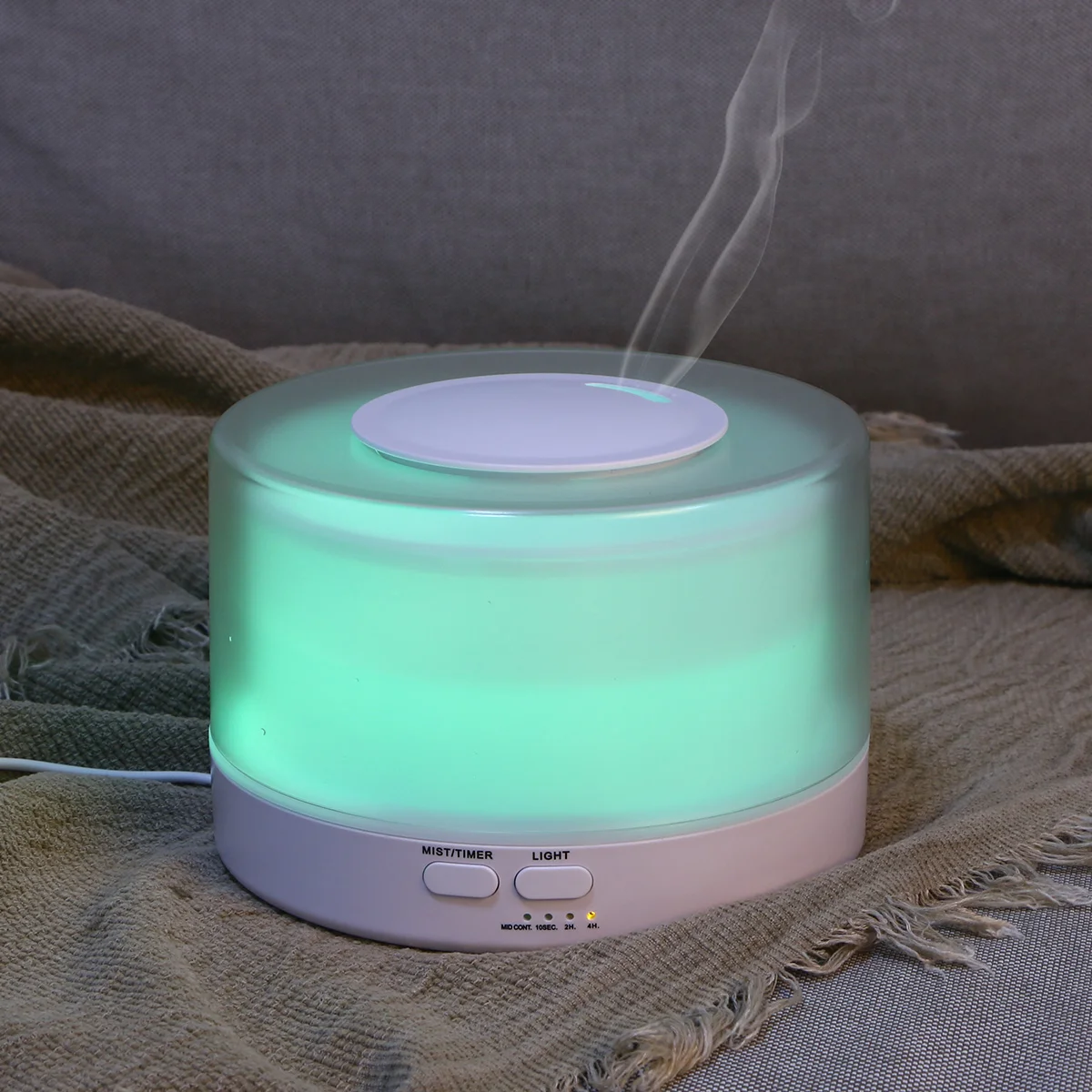 

700ml Air Aroma Humidifier With 7 Color LED Lights Electric Aromatherapy Essential Oil Aroma Diffuser (UK Plug)