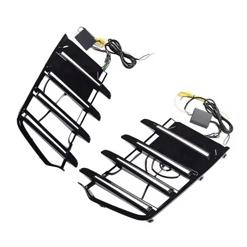 Фото Светодиодные дневные ходовые огни (ДХО) для Toyota Land Cruiser LC200 FJ200 2022-2023 с функцией анимации при запуске, указатели поворота, противотуманные фары №2