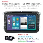 Автомобильный DVD-плеер 2DIN, Android 10, 8 дюймов, для VW POLO, GOLF 5, 6, POLO, PASSAT B6, CC, JETTA, TIGUAN, TOURAN, EOS, SHARAN, SCIROCCO, CADDY, 4G, GPS, Navi, Wi-Fi