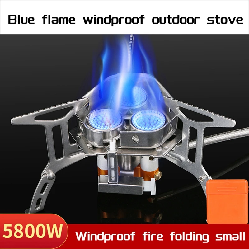 Туристическая газовая горелка для кемпинга 3 головки 5800 Вт