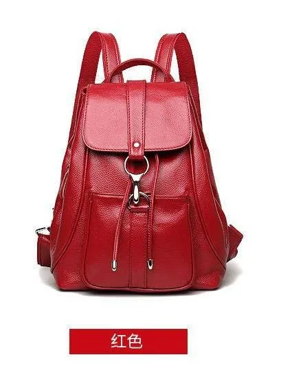 

Fashion Woman Bag Leather Luxury Brand Backpack 2022 Woman Leisure Travel Backpack High Quality Soft Leather Backpack