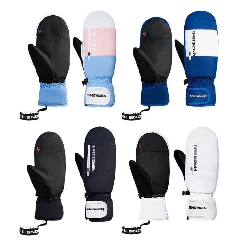 

Winter Warm Ski Gloves Soft And Comfortable Non-Slip Ski Gloves Five-Finger Design Snowboard Gloves For Men And Women