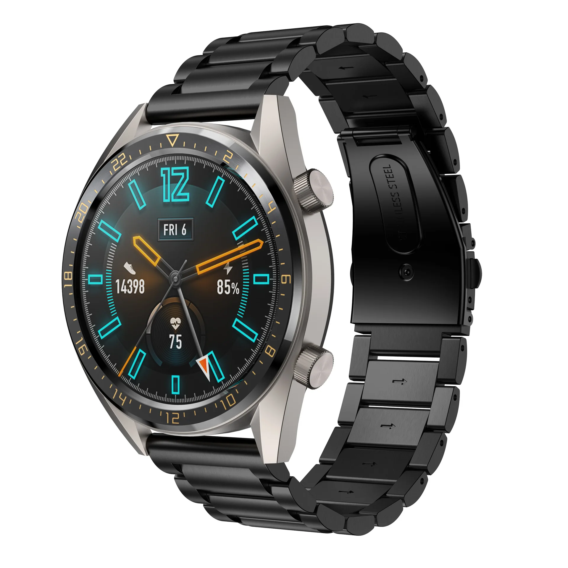 

Ремешок металлический для HUAWEI WATCH GT 2, сменный Браслет для наручных часов HONOR Magic Active 46 мм 42 мм
