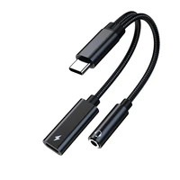 type c to 3 5mm two in one adapter charging pd60w for ipad 2020