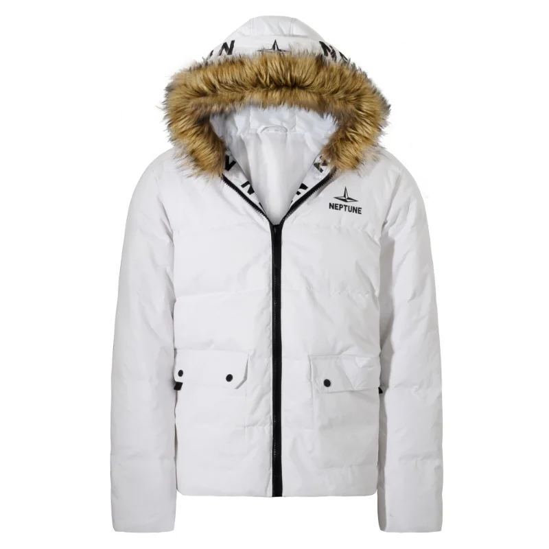 Down Jacket European and American High-end White Duck Down Men's New Coat Men's Hooded Detachable Wool Collar Winter Fashion
