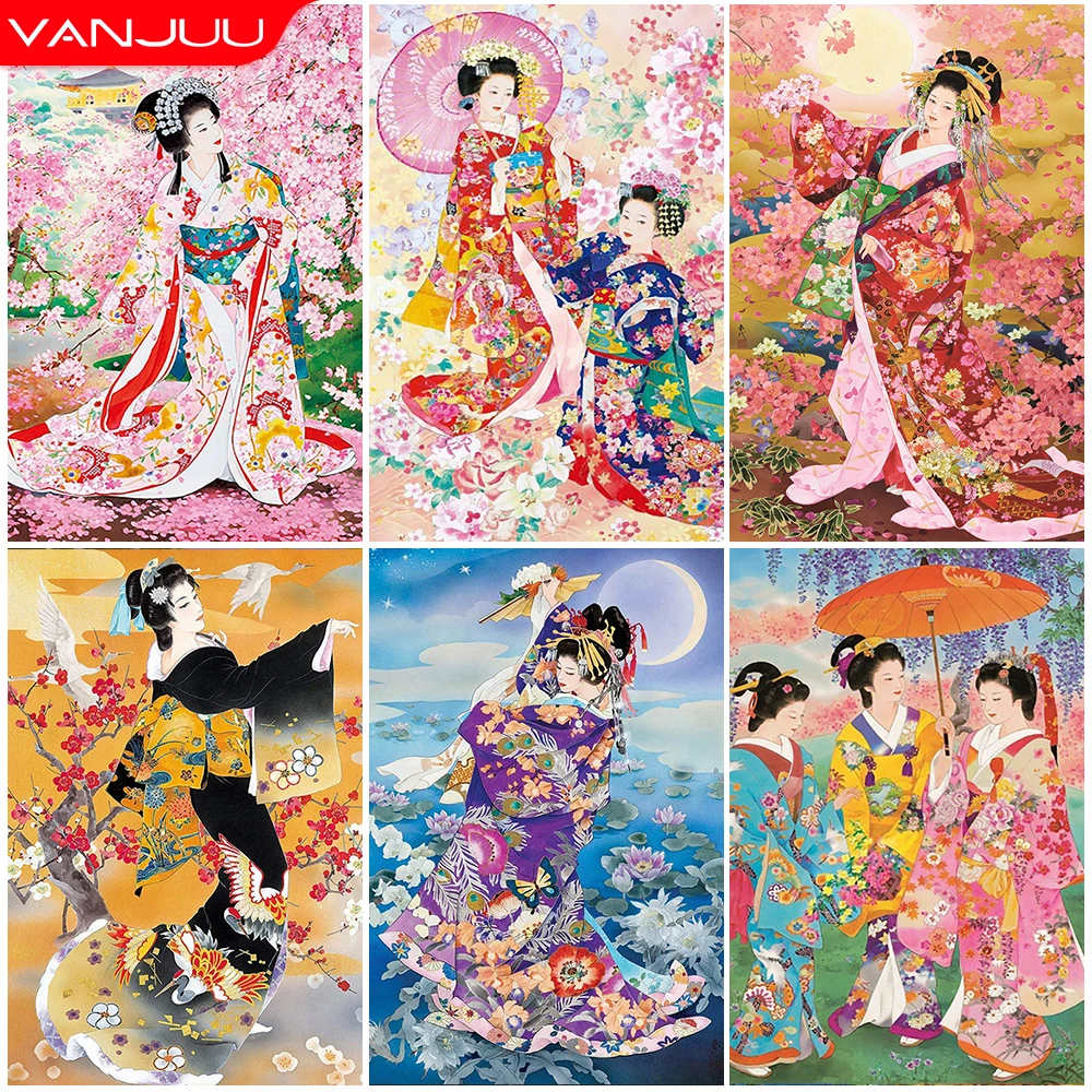 

5D DIY Diamond Painting Japan Yiji Diamond Mosaic Rhinestone Embroidery Full Round Diamond Cross Stitch Kit Home Decor