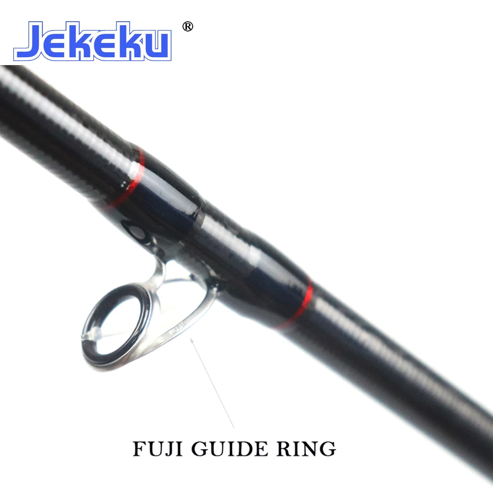 JEKEKU NEW FUJI Solid Carbon Slow Jigging Overhead Rods 1.8m  2.1m Grips Can Be Change With Big Fishing Rod Lure Weight3-15g enlarge