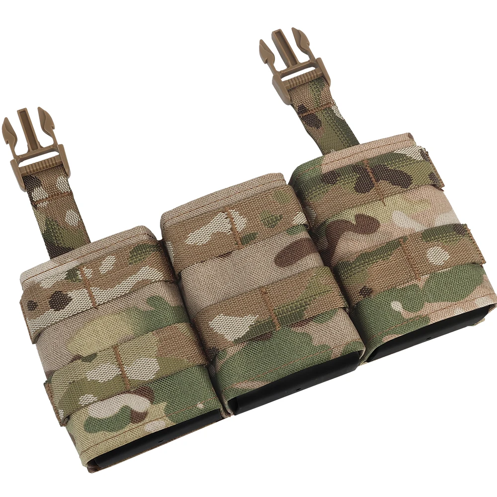 

Tactical 7.62 AK47 Triple Magazine Pouch MAG Insert Hook And Loop Quick Detach For LV119 FSCK AVS FCPC Tactical Hunting Vest